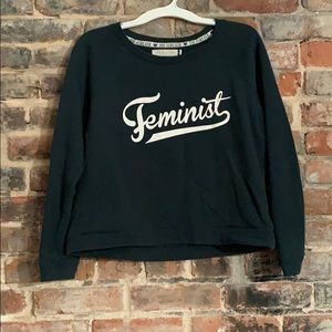 Forest Green “Feminist” Sweatshirt